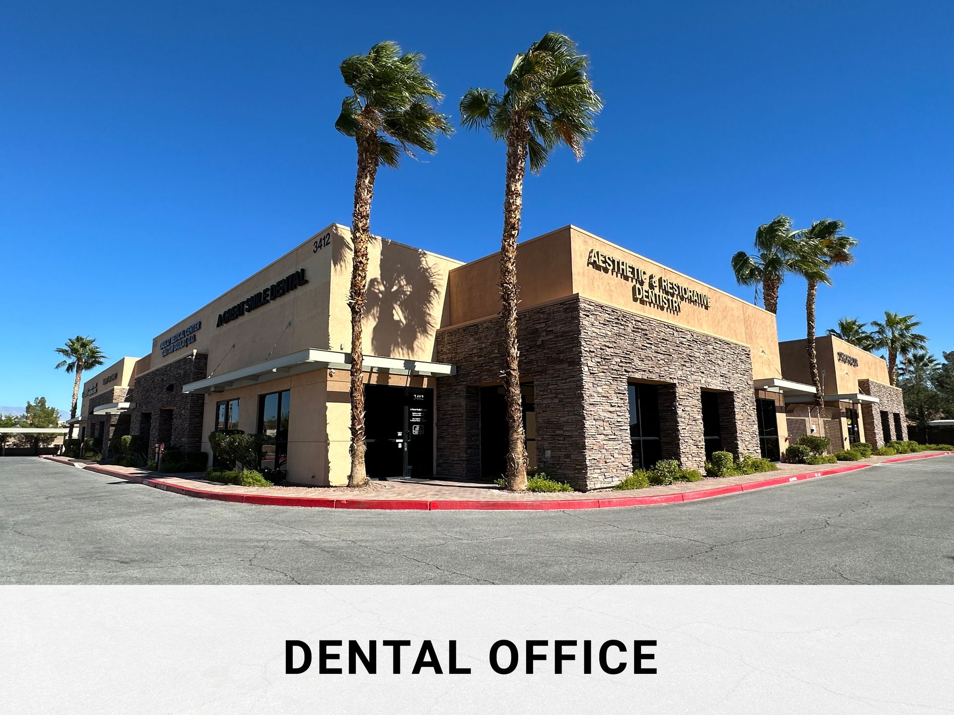 A Great Smile Dental office building at 3412 N Buffalo Dr, Las Vegas